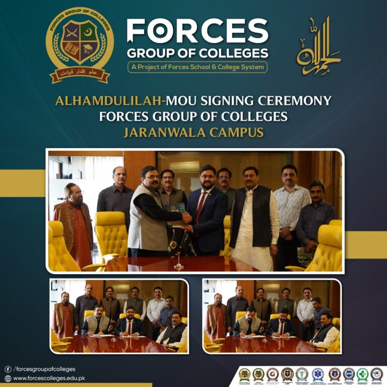 Alhamdulillah – FGC Signs Landmark MOU for Jaranwala Campus