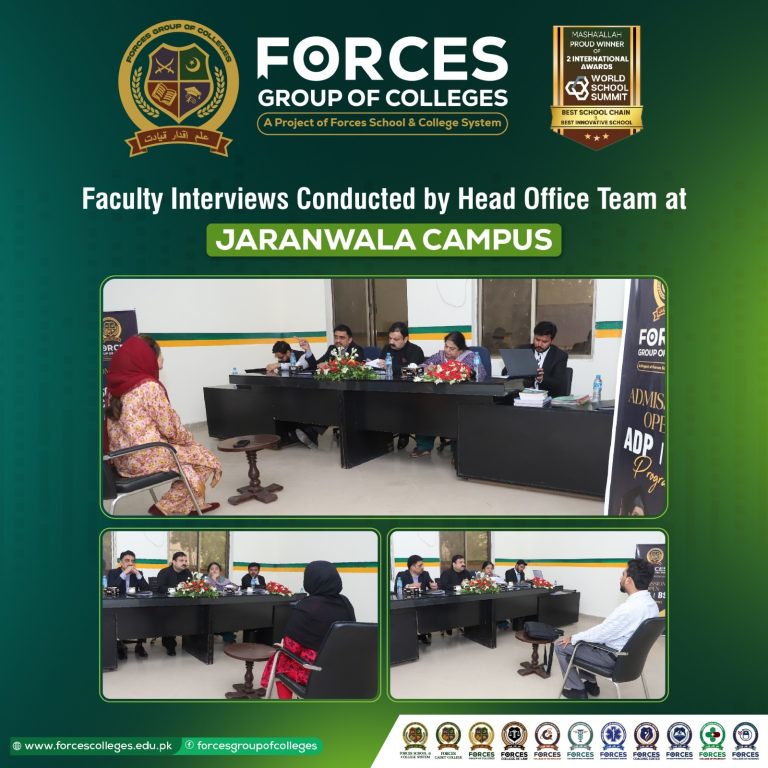 Faculty Interviews Held at Jaranwala Campus by Head Office Team
